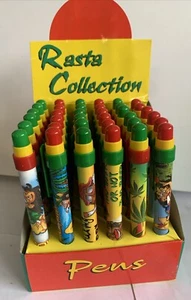 Restposten x 36 lustige Neuheit Joint Jamaika Bob Marley Rasta Gras Spilff Stifte - Bild 1 von 4