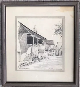 Original Vtg Chambolle -Musigny France Sketch William Cotton Schöntzeler Signed - Picture 1 of 12