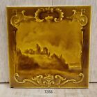 Antique Sherwin And Cotton Tile 6 Inch   Ruins Of Tetbury Castle T353