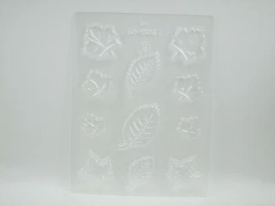 Конфетная форма 11 различных листьев форма 6 дизайнов прозрачный пластик CK продукты 90-13064 - Изображение 1 из 4