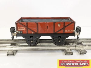 Märklin 16610 - Tin Plate escala 0 - Vagón de alta borda DRG marrón 2 ejes - SH215581 - Imagen 1 de 4