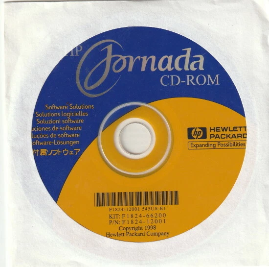 HP Jornada 540 545 547 548 Palmtop Software Install CD-ROM Genuine Original - Image 1 of 1