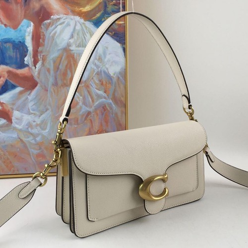 Borsa a tracolla Coach Ch857 Tabby 26 pelle bianca tracolla outlet nuova