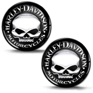 2 x 3D Silikon Aufkleber Schädel Aufkleber Emblem Logo Motor Motorräder Helm KS 48 - Bild 1 von 3