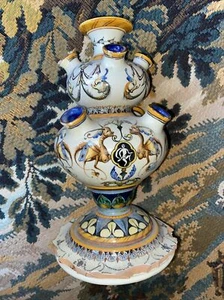 Vase pique fleurs Italie GINORI 39-45 haut. 22,5cm - Imagen 1 de 8