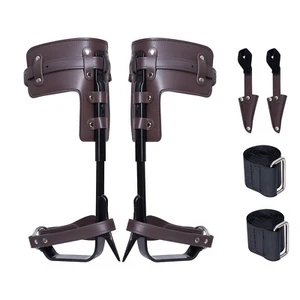 Tree Climbing Spikes Climbing Spurs Alloy Steel Arborist Equipment Brown - Picture 1 of 12