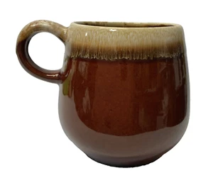 One Vintage McCoy 7025 Brown Drip Pottery Mug Coffee Cup 3.75" Great Condition - Picture 1 of 7