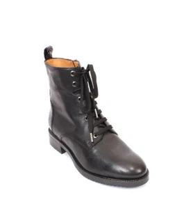 MOT-CLe 2711 Black Leather Zip Ankle Heel Boots 36.5 / US 6.5 - Picture 1 of 9