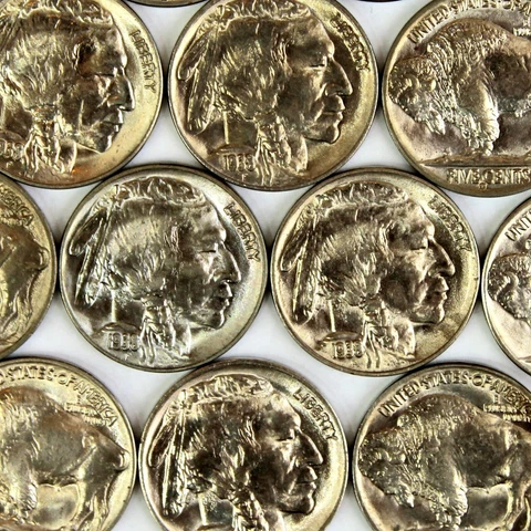 Uncirculated 1938 D Indian Head Buffalo Nickel BU Choice UNC 5c Coin Estate Lot Cover