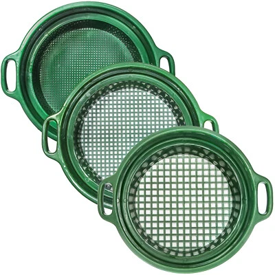 Equipo de prospección de oro de pantallas de tamizado de plástico apilables para exteriores ASR, 3 piezas Foto 1 de 4