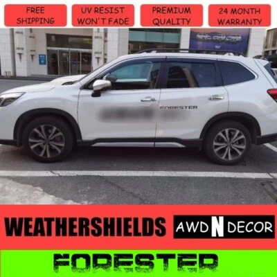 Luxury Weather Shields Weathershields Window Visor for Subaru Forester 2018+ - Изображение 1 из 4