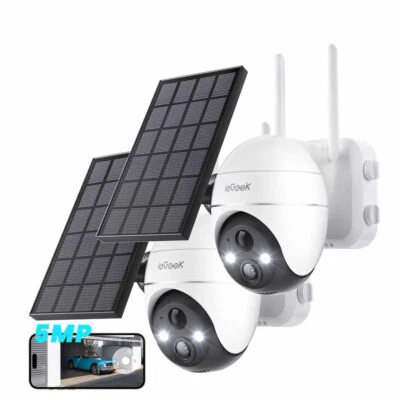 ieGeek Solar Kamera  5MP FUNK ÜBERWACHUNGSKAMERA Outdoor WLAN PTZ IP KAMERA  - Bild 1 von 4