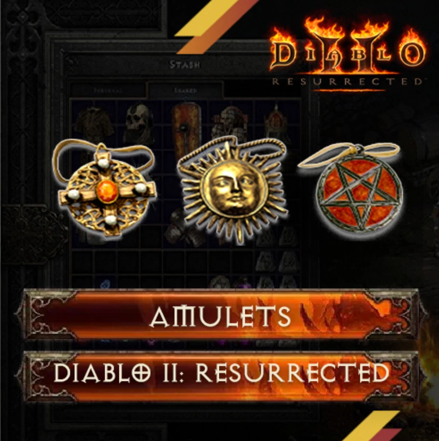 Crafted & Rare & Magic AMULETS - Diablo 2 Resurrected D2r Diablo 2 - PC/PS4/PS5 - Image 1 of 1