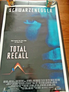 TOTAL RECALL 1990 ORIGINAL U.S. SS VIDEO MOVIE POSTER CULT SCI-FI PHILIP K DICK - Bild 1 von 5