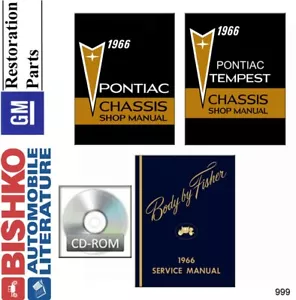 1966 Pontiac Tempest GTO Grand Prix Shop Service Repair Manual CD - Picture 1 of 1
