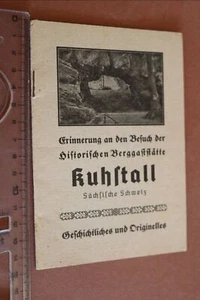 Cuaderno antiguo - recordatorio de la visita al lugar de montaña establo de vacas sajón - Imagen 1 de 4