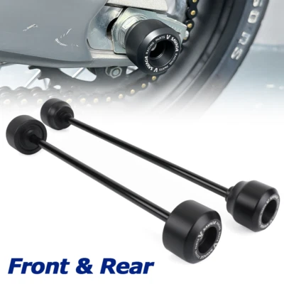 Protector de choque deslizadores de eje de horquilla de rueda delantera trasera para DUCATI Monster 696 659 795 Foto 1 de 4