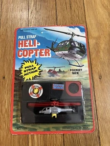 Vtg 1988 Tyco Sega Pocket Power Thunder Blade Helicopter Knock off Pull Strap - Picture 1 of 11