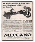 1928 Document (Ref Lli 4475) Pub : Jouet Meccano  Chassis 1/4Page