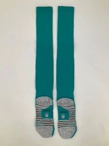 MIAMI DOLPHINS TEAM ISSUED NIKE ON FIELD AQUA NFL SOCKS NEW! SEE SIZES - Picture 1 of 3