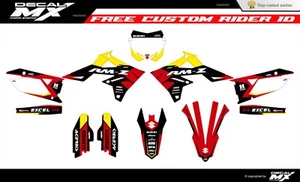 Fits Suzuki RMZ 250 2019 to 2024 RMZ450 2018 to 2024 graphic kit decals stickers - Picture 1 of 2
