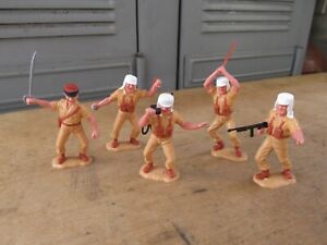 TIMPO TOYS LOT DE 5 FRENCH FOREIGN LEGION JOUETS FIGURINES ANCIEN VINTAGE