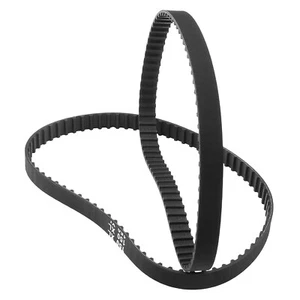 2 pz cintura di temporizzazione 150XL 037 75 denti nera in gomma incastrata cintura ad ingranaggi 10 mm NUOVA - Foto 1 di 6