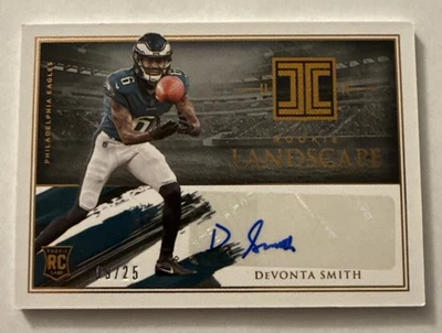 Devonta Smith 2021 Panini Impeccable Bronze Landscape Auto Rc Sp #09/25 Invest - Image 1 of 4