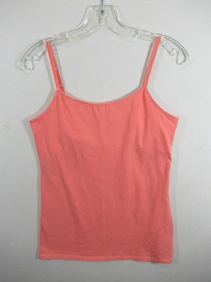 So Wear It Declare It Camisole Tank Top Women Large Peach Built In Bra Y2K - Image 1 of 4