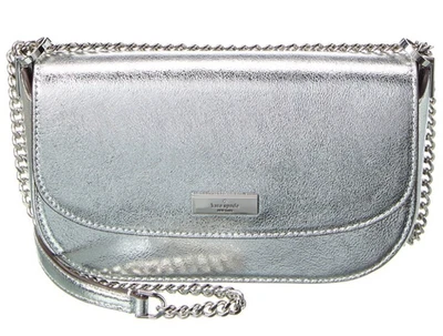 Kate Spade — Krista — серебристый металлик — кожаный ремешок-цепочка через плечо — новый с ценниками — 349 долл. США - Изображение 1 из 4