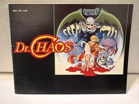 Dr. Chaos Nintendo NES Instruction Manual Booklet ONLY