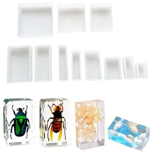 Epoxy Resin Square Mold for Crafts, Candles, Dried Flowers - Silicone Mould - Picture 1 of 20