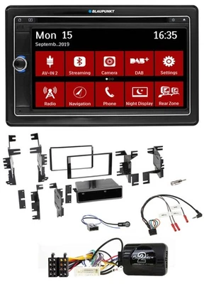 Blaupunkt Bluetooth DAB 2DIN USB DVD Lenkrad Autoradio für Nissan Micra 13-17 pi - Bild 1 von 4