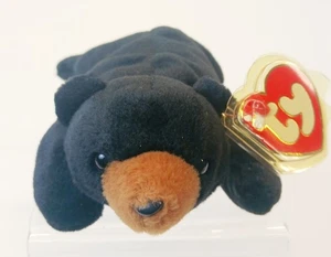 Ty Beanie Baby Blackie The Bear MWNMT (3rd Gen Hang Tag, 1st Gen Tush Tag) - Picture 1 of 5
