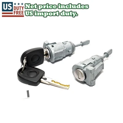 Cerradura de puerta cilindro con llaves Fit 1998-2006 Volkswagen VW Golf MK4 BORA JETTA nueva Foto 1 de 4