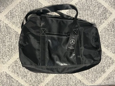 Mercedes-Benz Black Duffel Travel Gym Bag Logo Shoulder Strap NWT - Image 1 of 4