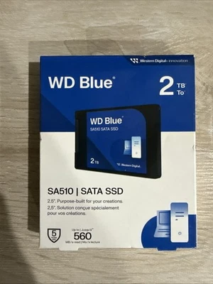 Western Digital Blue 2TB 520Mb Internal Solid State Drive-Blue SA510 - Image 1 of 2
