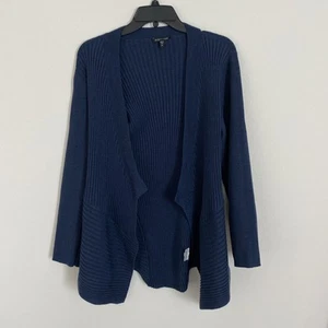Eileen Fisher Womens Cardigan Sweater Open Front Merino Wool Italian Yarn Medium - Picture 1 of 7