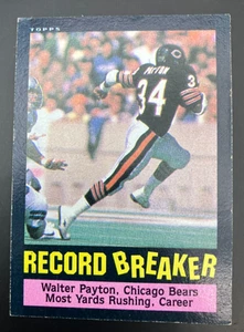 1985 Topps Walter Payton #6 Record Breaker Chicago Bears HOF - Picture 1 of 2