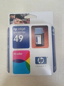 Cartucho de impresión de inyección de tinta HP Invent 49 tricolor caducado 2003 sellado sin abrir - Imagen 1 de 3