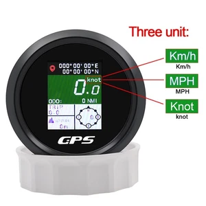 85mm Digital TFT GPS Speedometer Odometer Speed Gauge for Car Boat Marine Truck - Picture 1 of 8