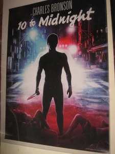 HORROR BUNTES KUNSTWERK FILMPOSTER 10 BIS MITTERNACHT - Bild 1 von 1