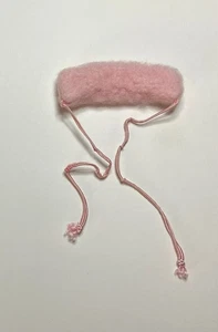 Vintage Barbie Skater’s Waltz #1629 Pink Fleece Collar w/ Braid Ties 1965 - Picture 1 of 4
