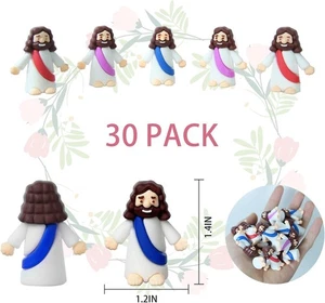 Mini Jesus Figuren, Set 30 Stück Actionfiguren Little Jesus Figuren, Tiny Jesus - Bild 1 von 4