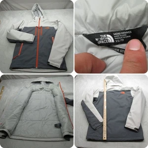 The North Face Jacket Mens XS Gray Colorblock Hooded Waterproof Full Zip READ - Picture 1 of 19