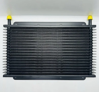  Universal Transmission Oil Cooler, Aluminum Plate & Fin 19 Row 黑色 — 第 1/2 张图片