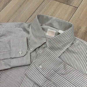 Camicia Brooks Brothers Brooksgate nuova senza etichette anni 60 sei bottoni vintage 15-32 OCBD USA NUOVA - Foto 1 di 8