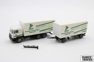 AWM MAN F90 box trailer truck blue/white “Dekra – Wabco” /AW3029 - Picture 1 of 1