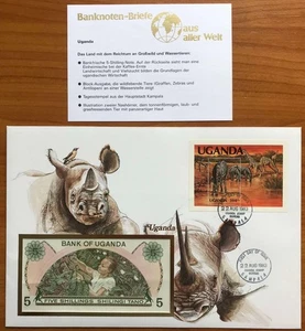 Billete de Uganda 5 chelines - Imagen 1 de 2