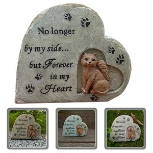  Cat Commemorative Ornaments Pet Funeral Products Cemetery Marker - Afbeelding 1 van 12